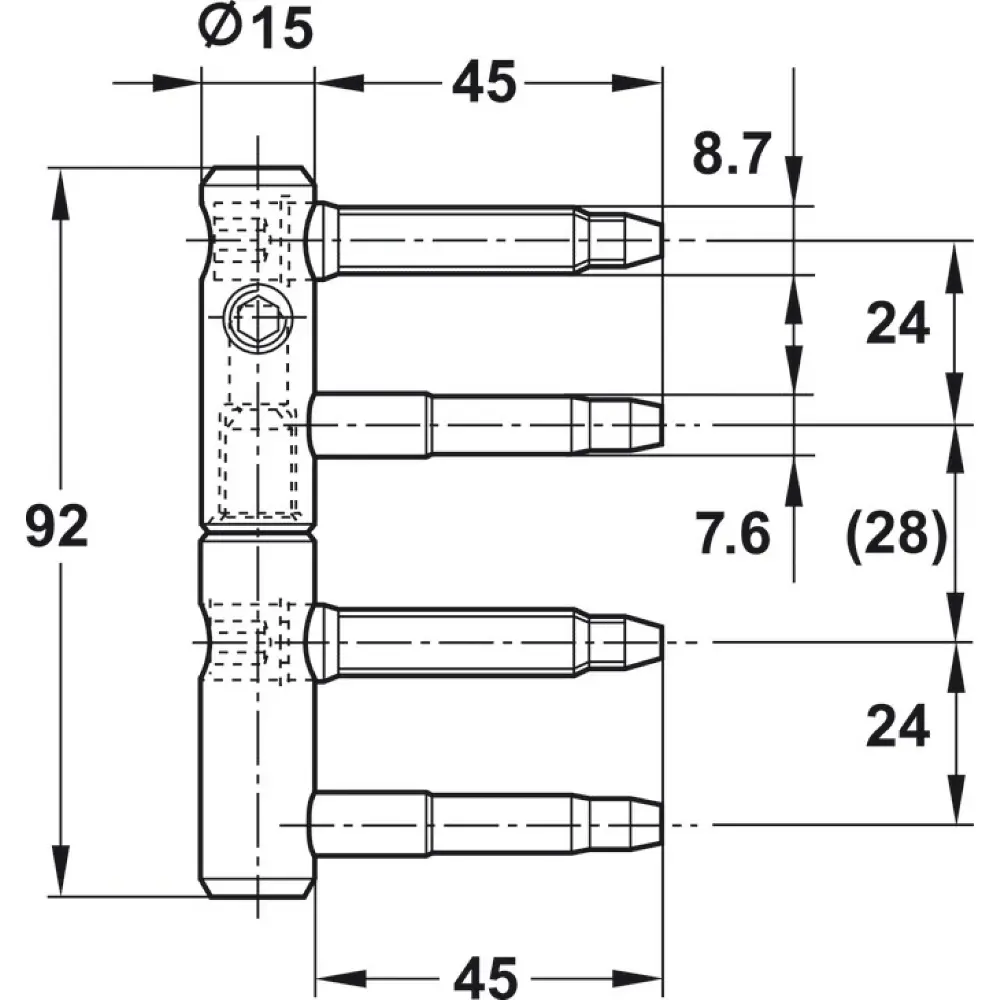 SFS 11R-15-000 ZINC GSS 7×45 pánt – 5. kép
