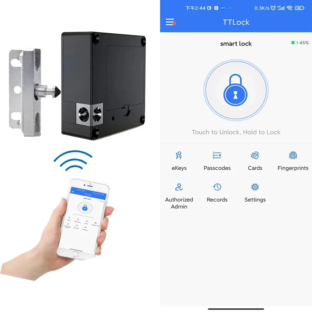 INCUIETOR MOBILIER RFID TTLOCK Culoare Negru – imaginea 5