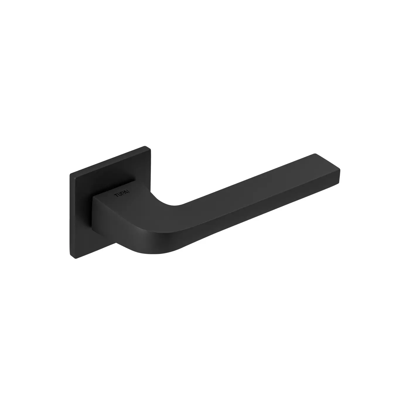 Mâner Tupai CARMEN 5SQ Finisaj Negru MAT, Rozeta Pătrată, WC