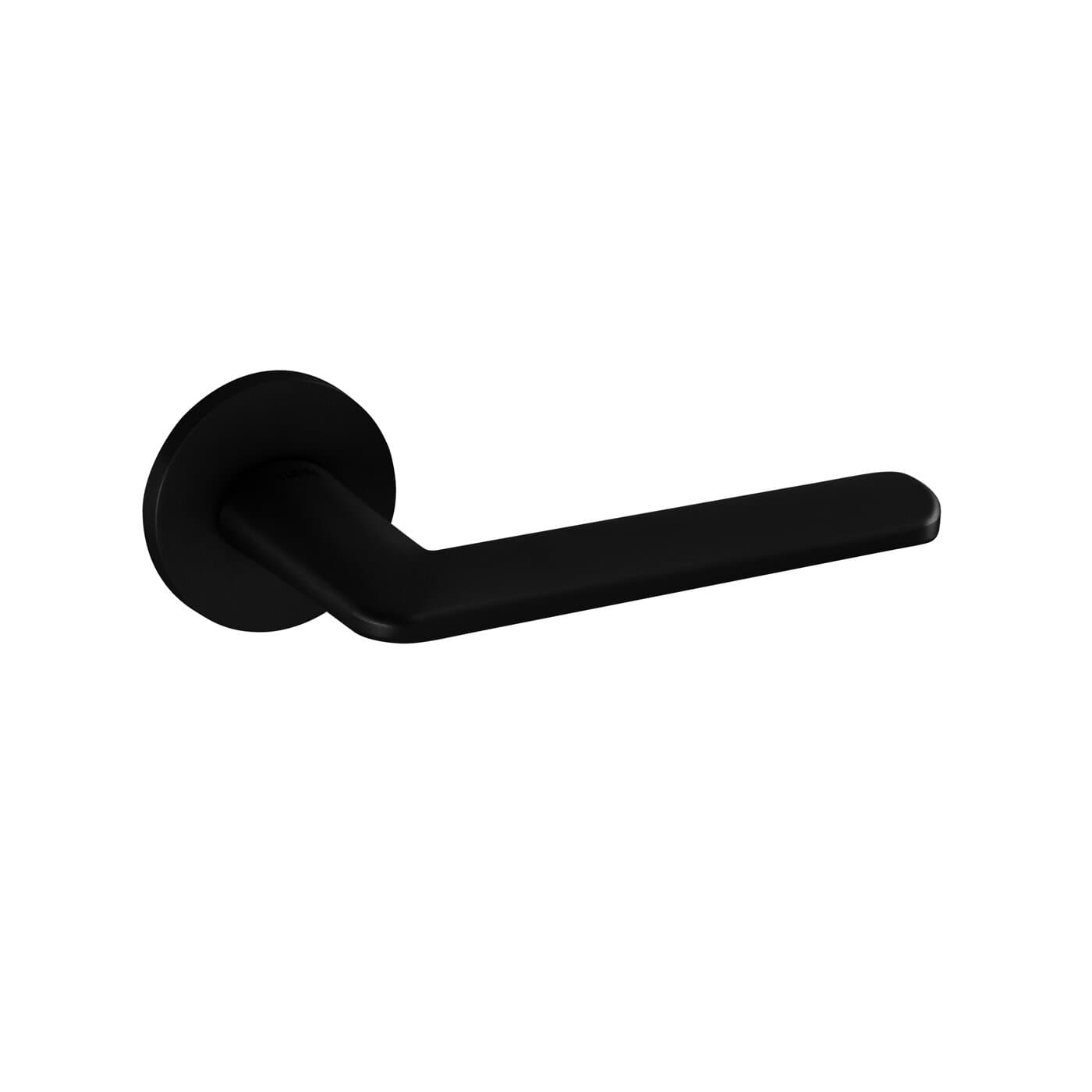Mâner Tupai ELIPTICA 5S Finisaj Negru MAT, Rozeta Rotundă, WC
