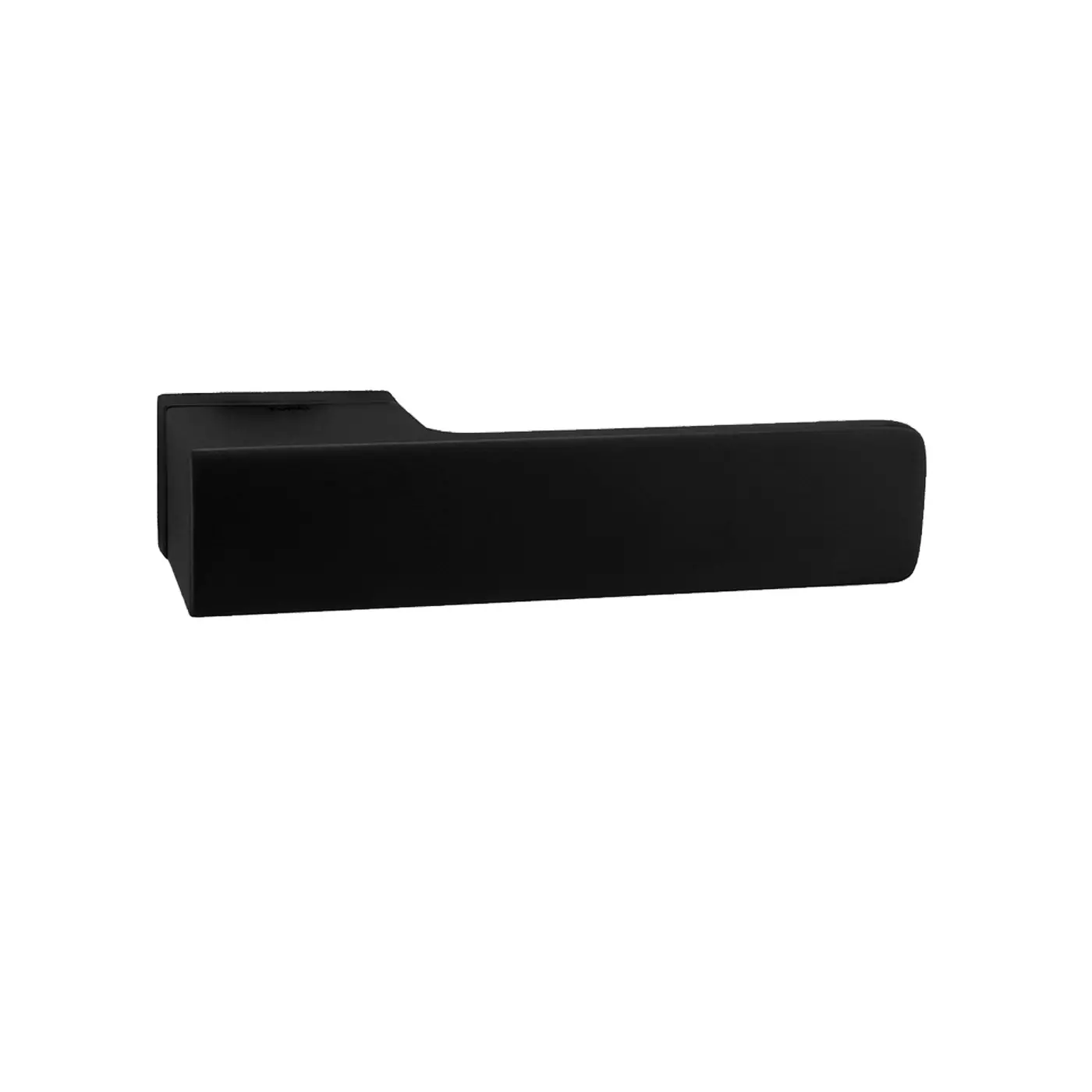 Tupai MEMPHIS handle, matt black, square rosette, WC