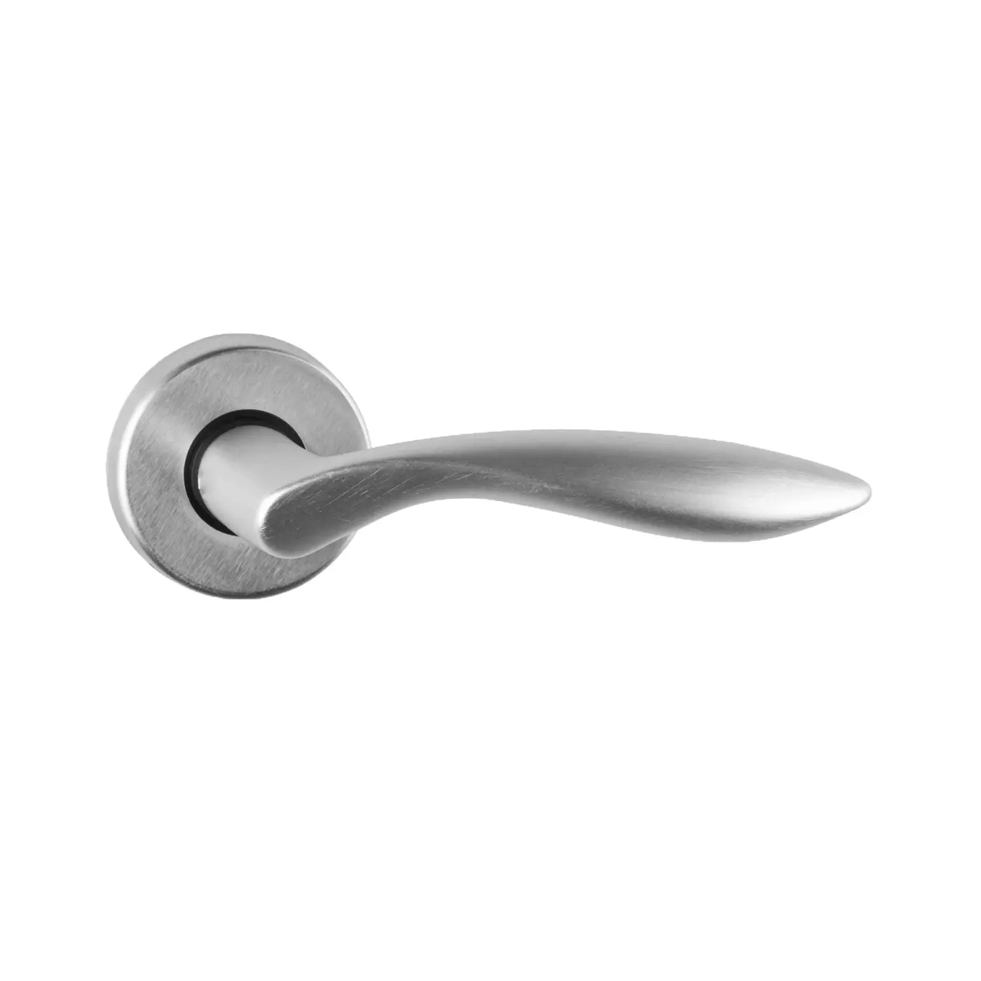 Mânere MODERN DETROIT Rozeta Rotundă, WC, Finisaj Alu satinat F1